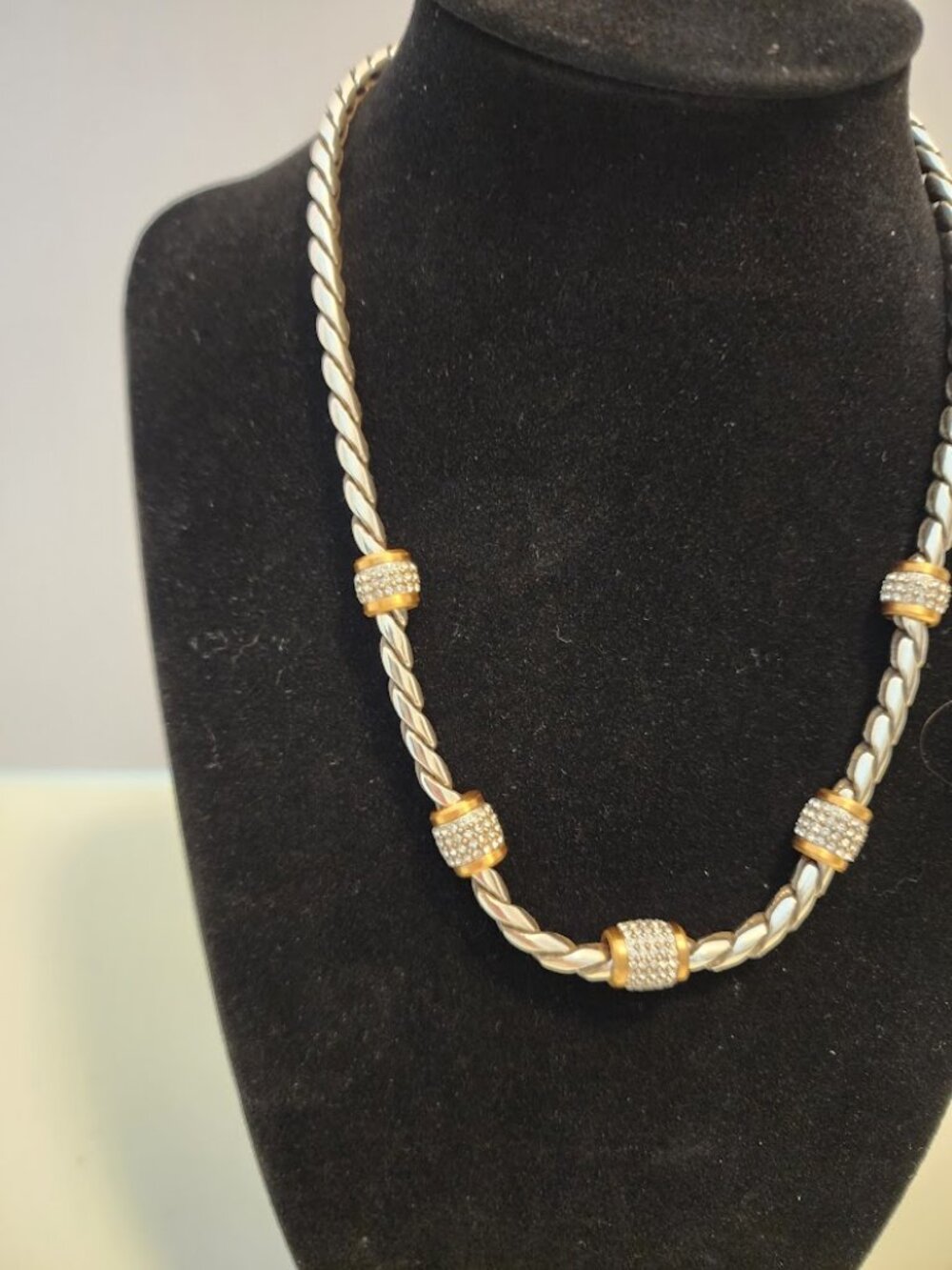 Brighton Meridian Two-Tone Silver and Gold Necklace - Picture 2 of 6
